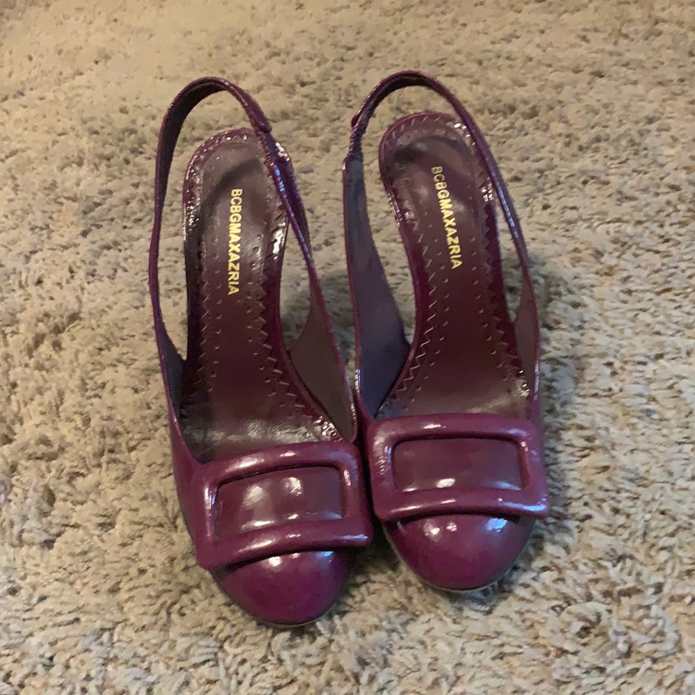 Bcbg max purple sling back